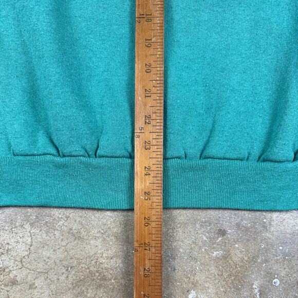 Vintage Jerzees Duck Print Sweatshirt XL Green Cottagecore Animal Graphic USA - Picture 8 of 9